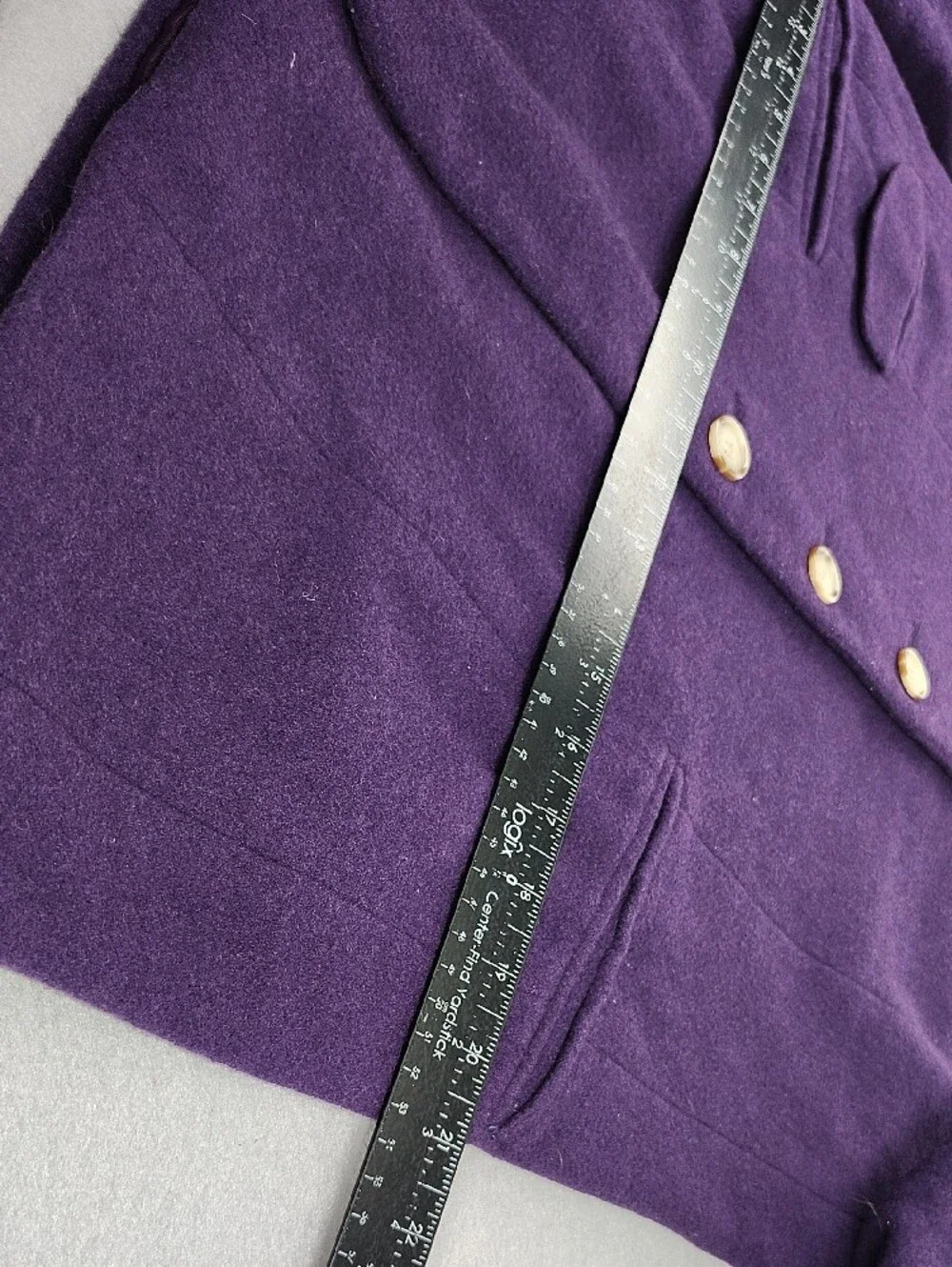 Vintage Elements Purple Wool Coat Exclusively Spiegel size 12